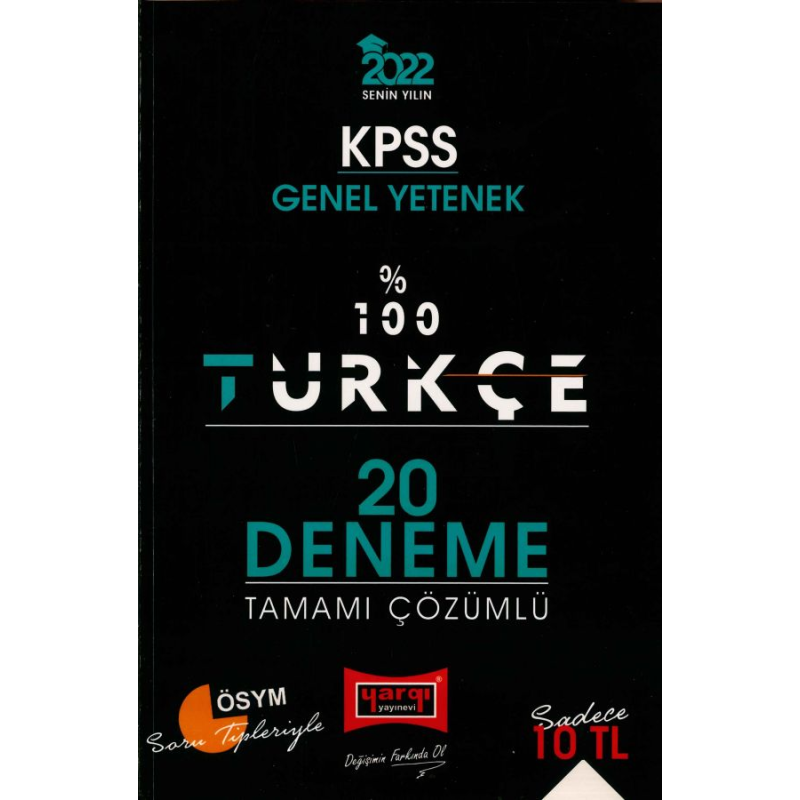 %100 TÜRKÇE ÇÖZÜMLÜ 20 DENEME
