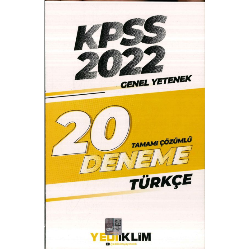 TÜRKÇE 20 DENEME ÇÖZÜMLÜ