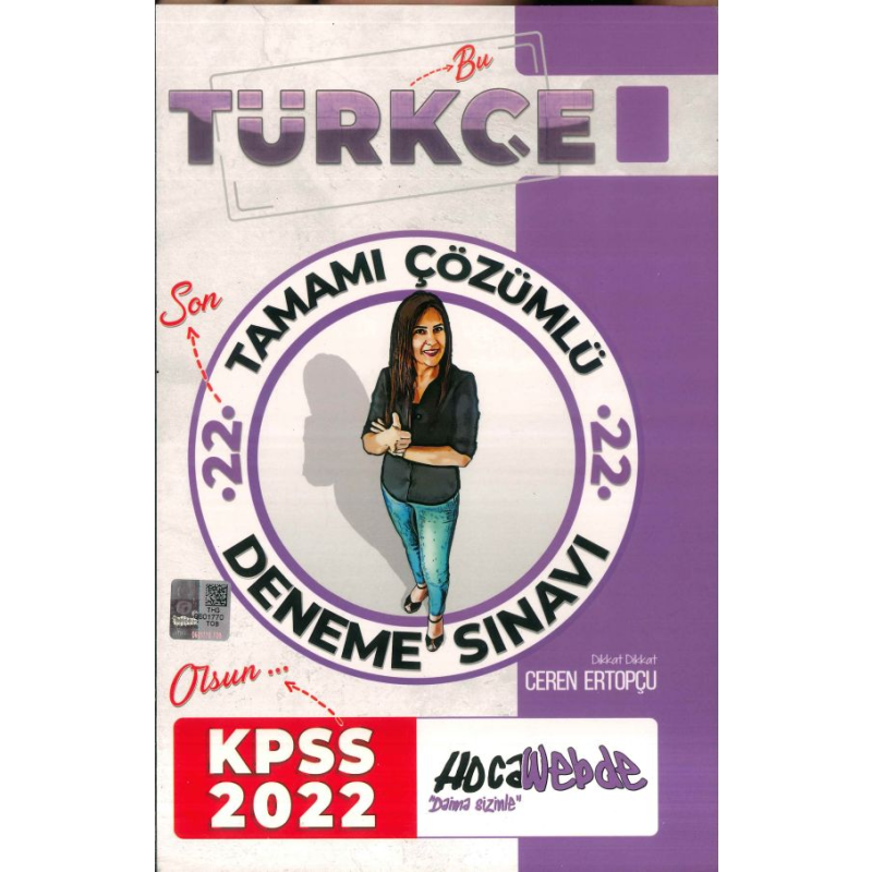TÜRKÇE TAMAMI ÇÖZÜMLÜ 22 DENEME SINAVI