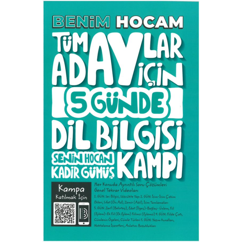 TÜM ADAYLAR İÇİN 5 GÜNDE DİL BİLGİSİ KAMPI