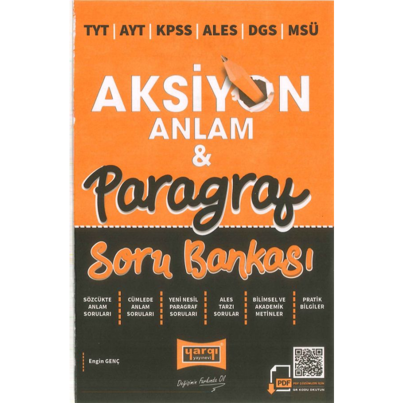 AKSİYON ANLAM PARAGRAF SORU BANKASI