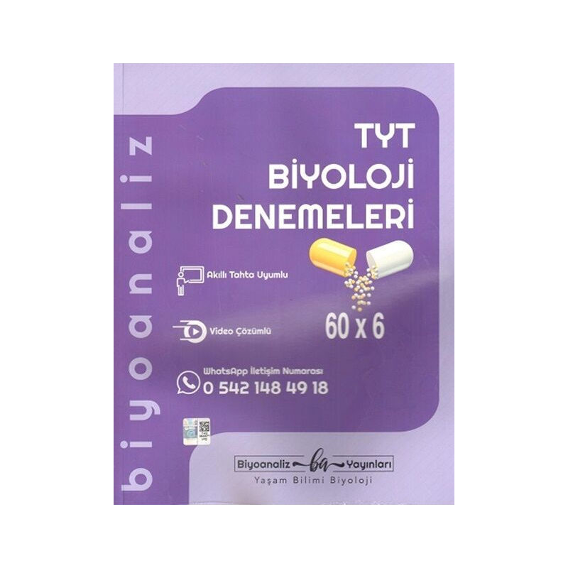 TYT Biyoloji Denemeleri 60x Biyoanaliz Yayınları