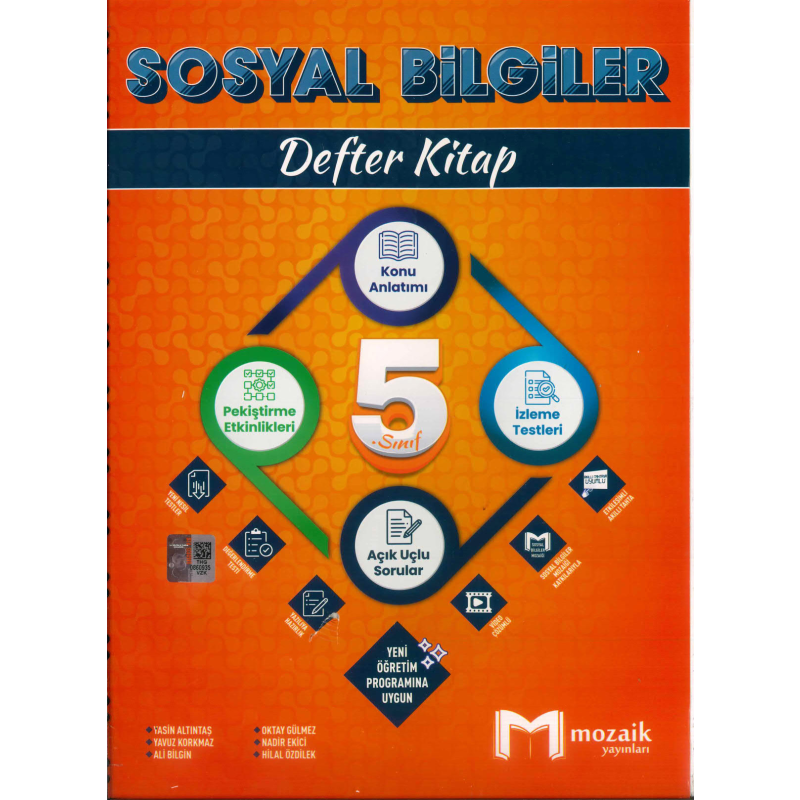 5. Sınıf Sosyal Bilgiler Defter Kitap Mozaik Yayınları