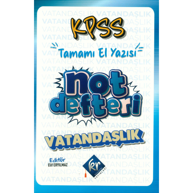 VATANDAŞLIK NOT DEFTERİ TAMAMI EL YAZISI