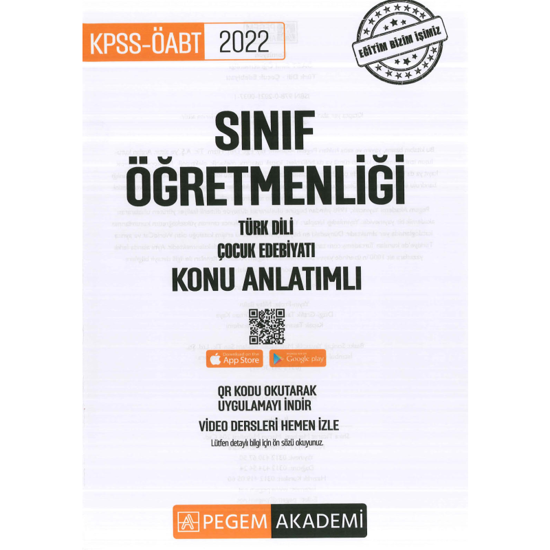 SINIF ÖĞRETMENLİĞİ TÜRK DİLİ - ÇOCUK EDEBİYATI KONU ANLATIMLI