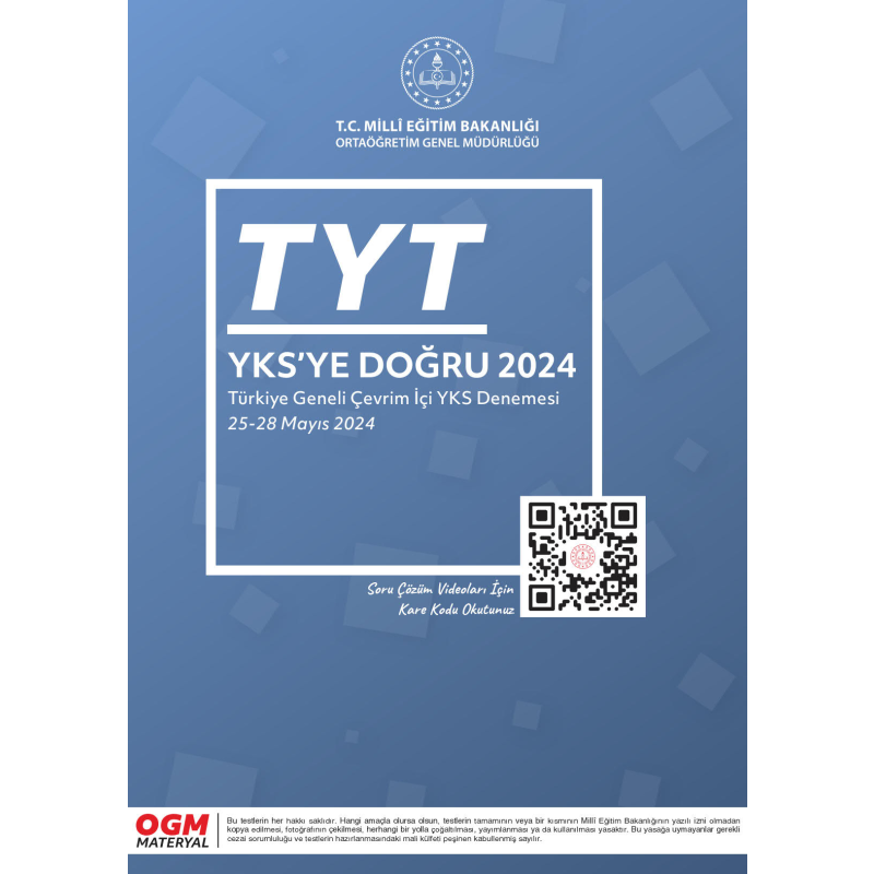 TYT YKS'ye Doğru 2024