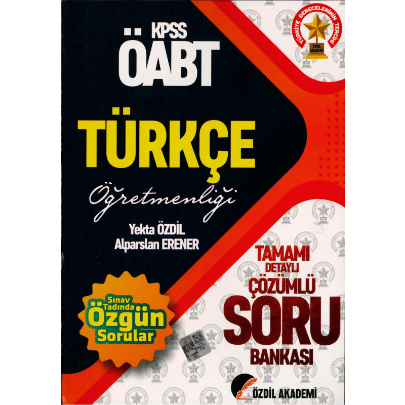 YEKTA ÖZDİL - ALPARSLAN ERENER TAMAMI DETAYLI ÇÖZÜMLÜ SORU BANKASI