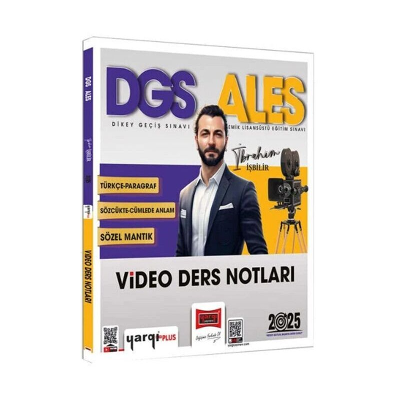 2025 DGS ALES Türkçe-Paragraf Sözcükte-Anlam Sözel Mantık Video Ders Notları Yargı Yayınları