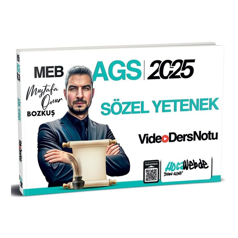2025 MEB-AGS Sözel Yetenek Video Ders Notu HocaWebde Yayınları