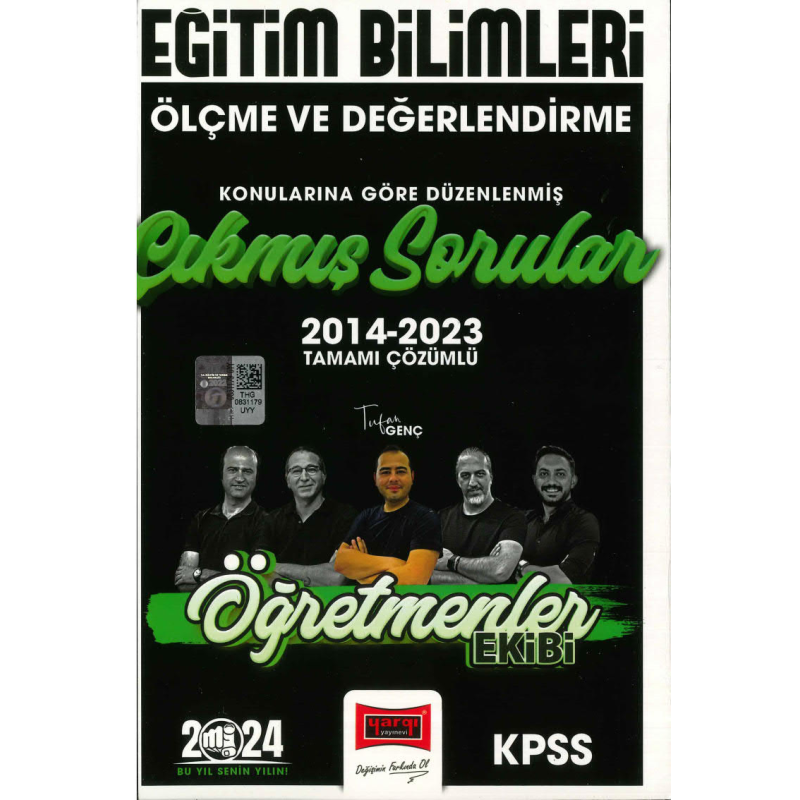 ÖLÇME VE DEĞERLENDİRME 2014-2023 TAMAMI ÇÖZÜMLÜ ÇIKMIŞ SORULAR (ÖĞRETMENLER EKİBİ)