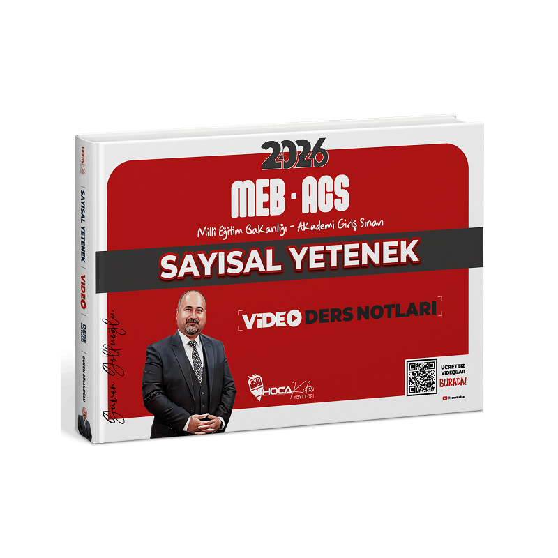 2026 MEB-AGS Sayısal Yetenek Video Ders Notları Güven Göllüoğlu Hoca Kafası Yayınları