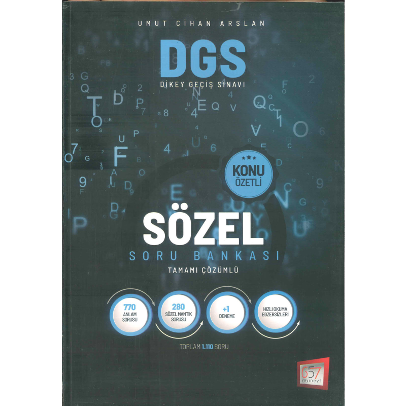 UMUT CİHAN ARSLAN DGS SÖZEL KONU ÖZETLİ SORU BANKASI