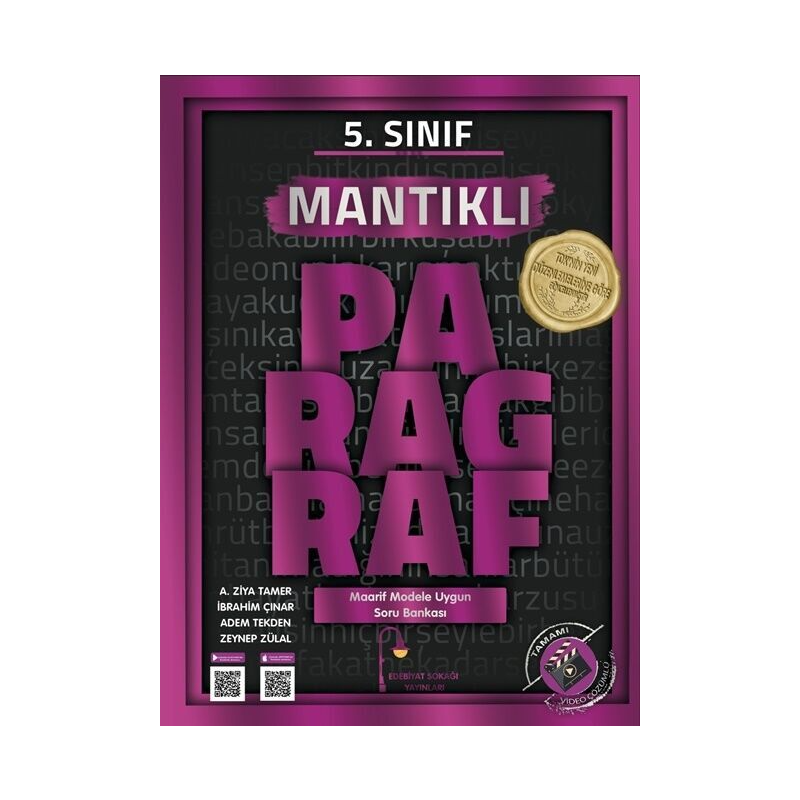 5. Sınıf Paragraf Mantıklı Soru Bankası Edebiyat Sokağı