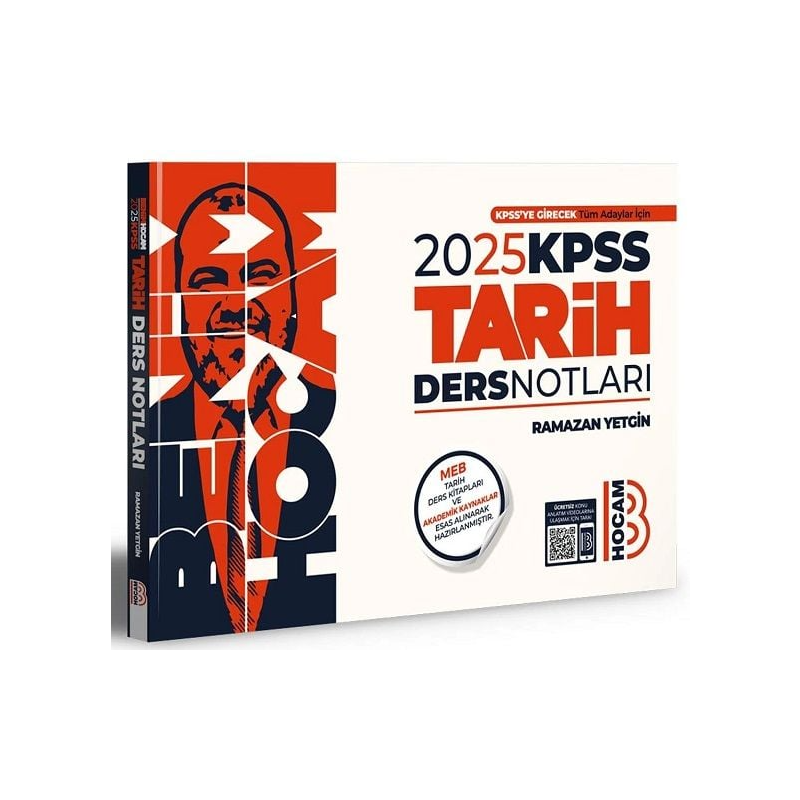 Benim Hocam Yayınları 2025 KPSS Tarih Video Ders Notları