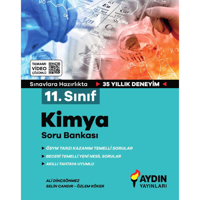 11. Sınıf Kimya Tamamı Video Çözümlü Soru Bankası Aydın Yayınları