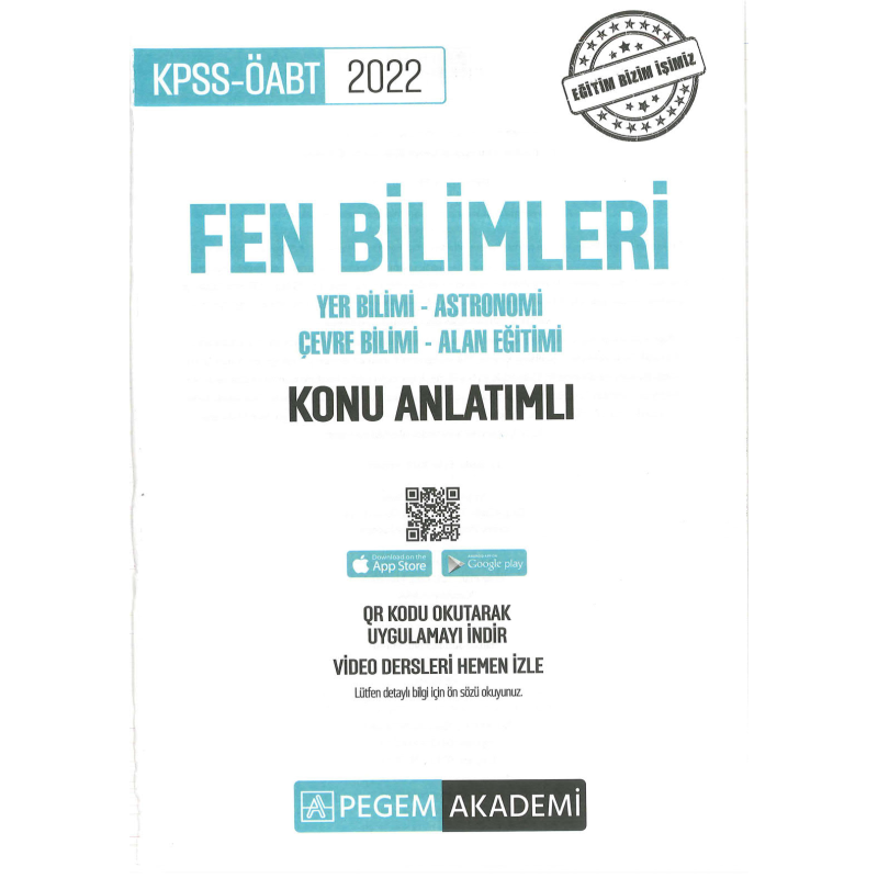 FEN BİLİMLERİ KONU ANLATIMI YER BİLİMİ-ASTRONOMİ-ÇEVRE BİLİMİ-ALAN EĞİTİMİ