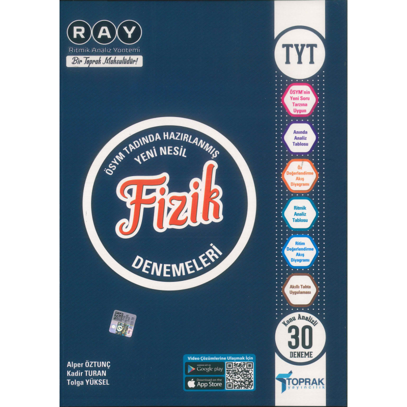 TYT Fizik RAY Konu Analizli 30 Deneme Toprak Yayıncılık