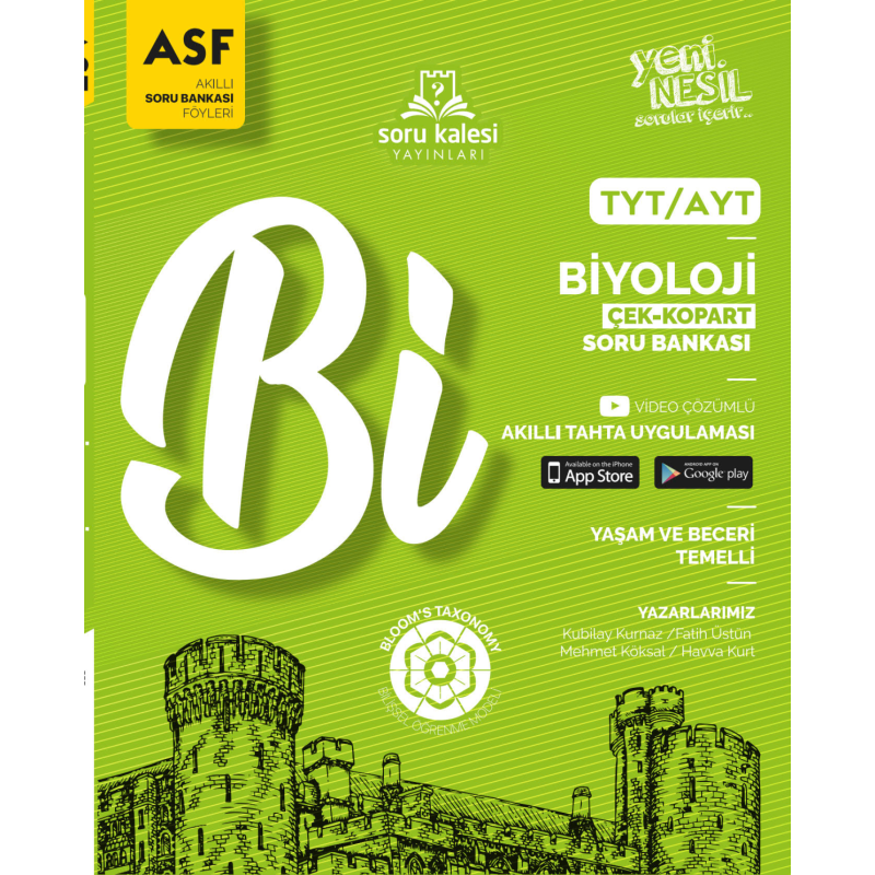 TYT AYT Biyoloji Soru Bankası Föyü Soru Kalesi Yayınları