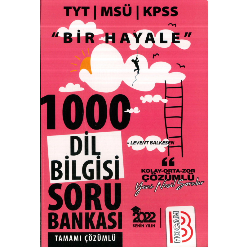 TYT BİR HAYALE 1000 DİL BİLGİSİ SORU BANKASI ÇÖZÜMLÜ