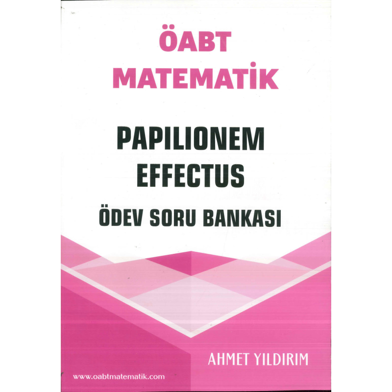 ÖABT Matematik Papilionem Effectus Ödev Soru Bankası Ahmet Yıldırım