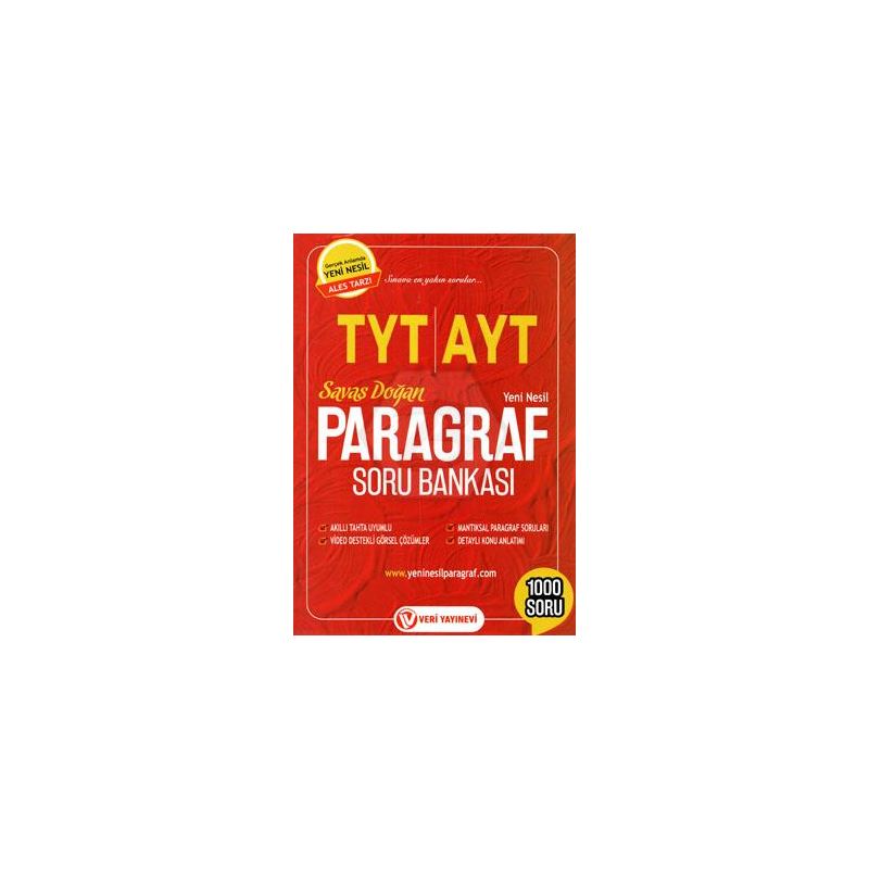 TYT AYT SAVAŞ ERDOĞAN PARAGRAF SORU BANKASI