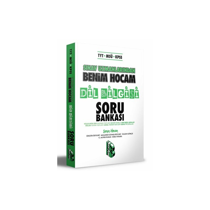 TYT MSÜ KPSS Sınav Uzmanlarından Dil Bilgisi Soru Bankası Benim Hocam Yayınları