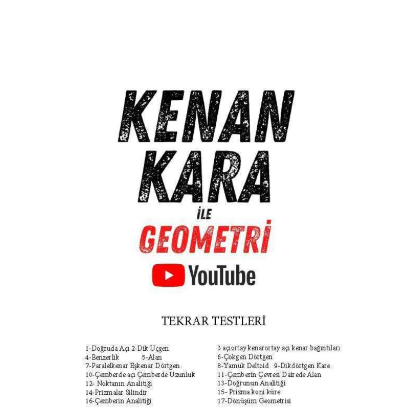 Kenan Kara Geometri Tekrar testleri
