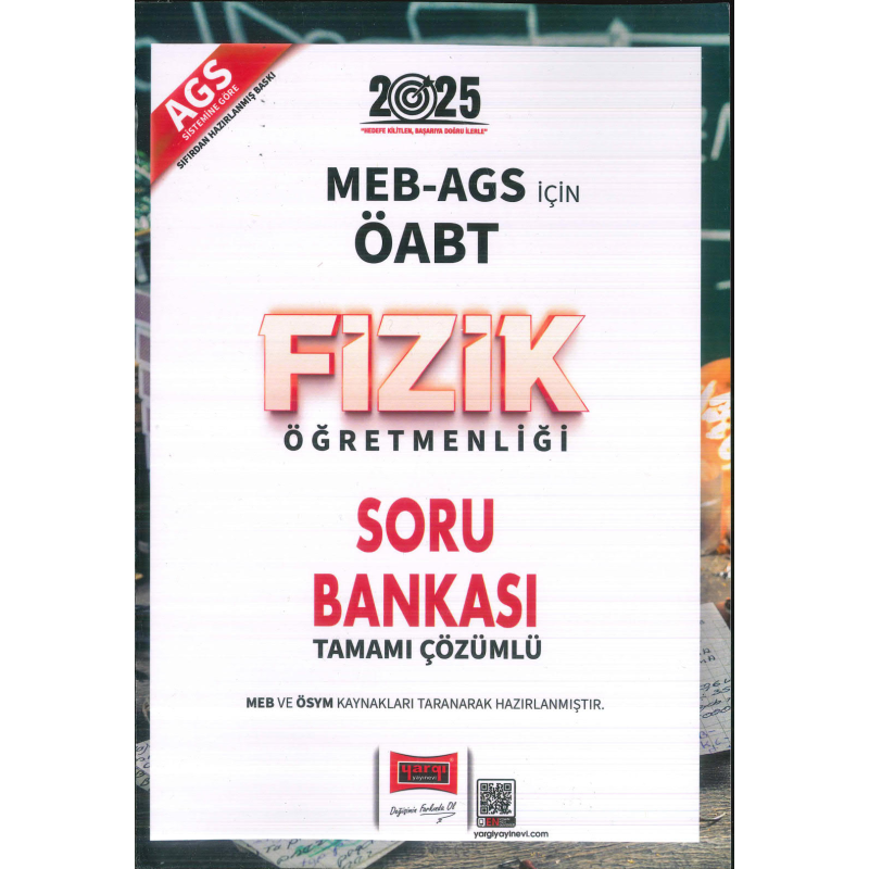 2025 MEB AGS ÖABT Fizik Öğretmenliği Soru Bankası Yargı Yayınları