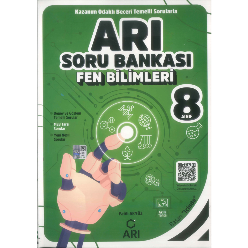 8. Sınıf Fen Bilimleri Arı Soru Bankası Arı Yayıncılık