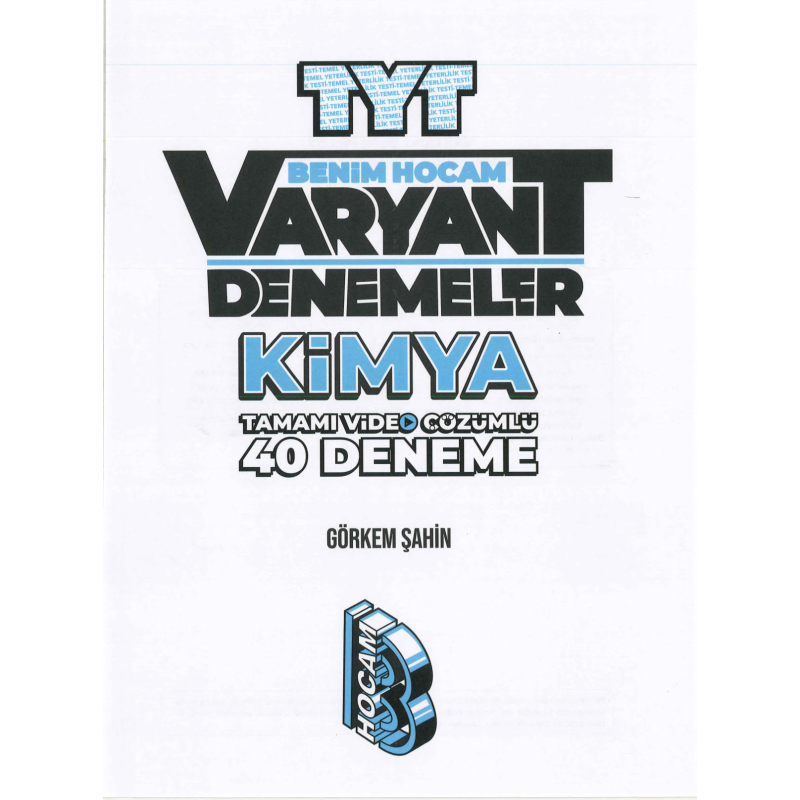 TYT KİMYA VARYANT 40 DENEME