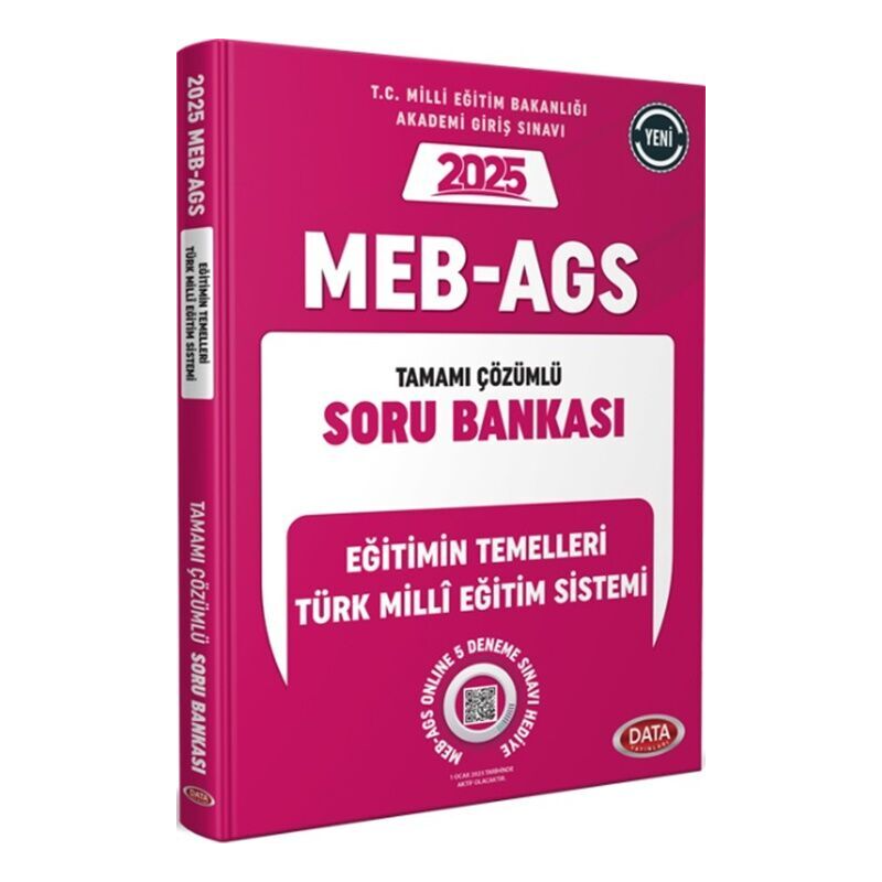 2025 MEB AGS Eğitimin Temelleri Türk Milli Eğitim Sistemi Soru Bankası Çözümlü Data Yayınları