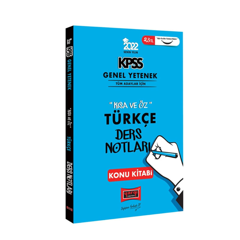 KPSS Türkçe Kısa ve Öz Ders Notları Konu Kitabı