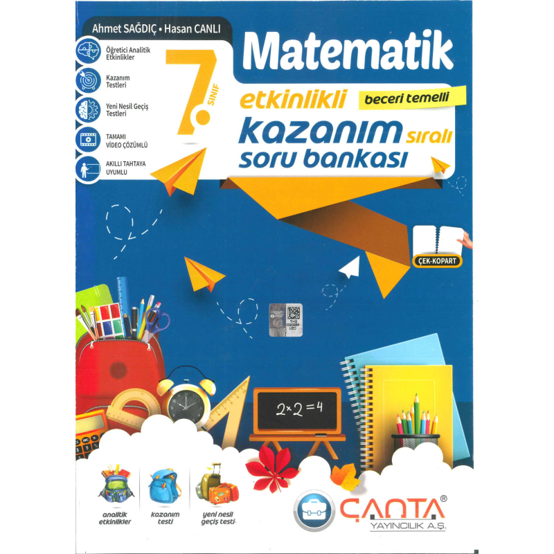 7.Sınıf Kazanım Matematik Soru Bankası Çanta Yayınları