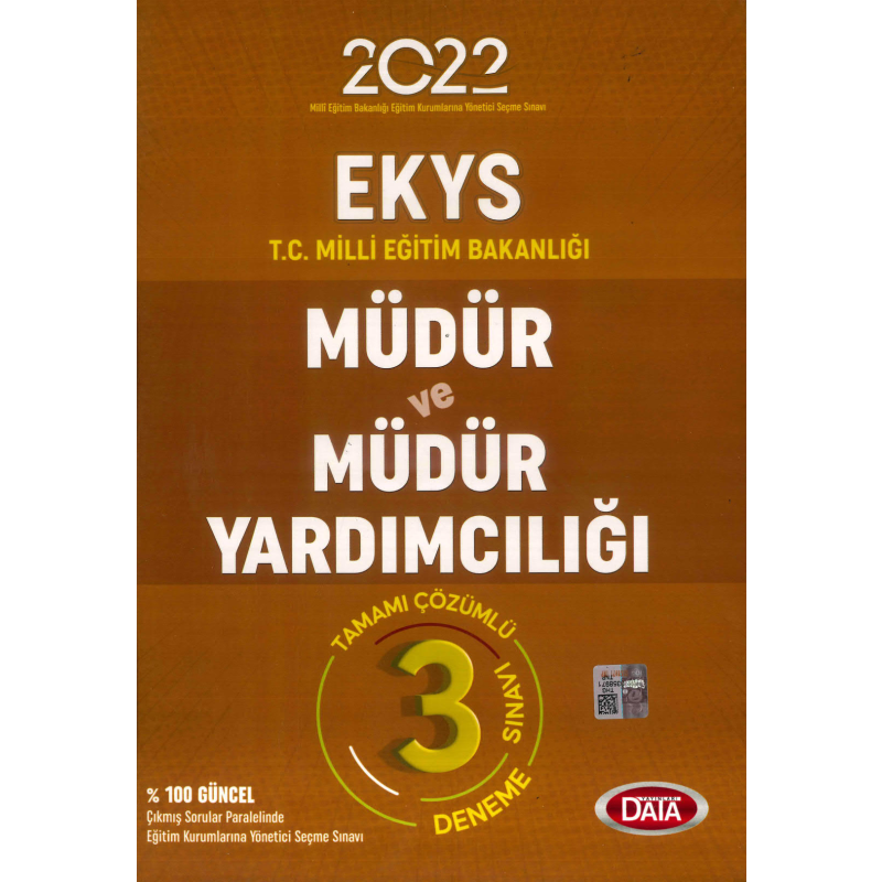 MÜDÜR VE MÜDÜR YARDIMCILIĞI 3 DENEME SINAVI TAMAMI ÇÖZÜMLÜ