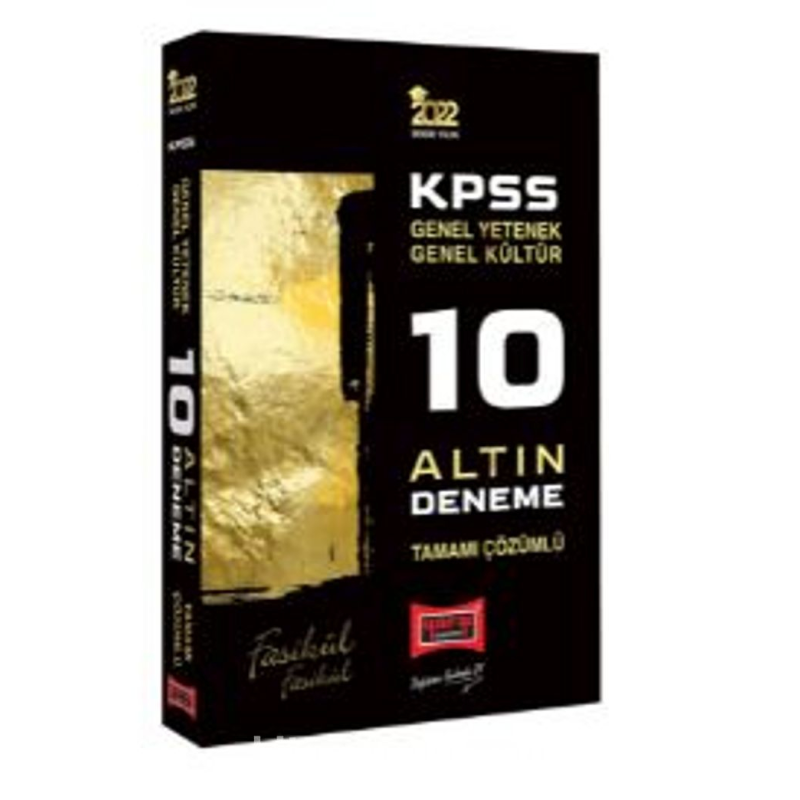 2022 KPSS GY GK Tamamı Çözümlü 10 Altın Deneme