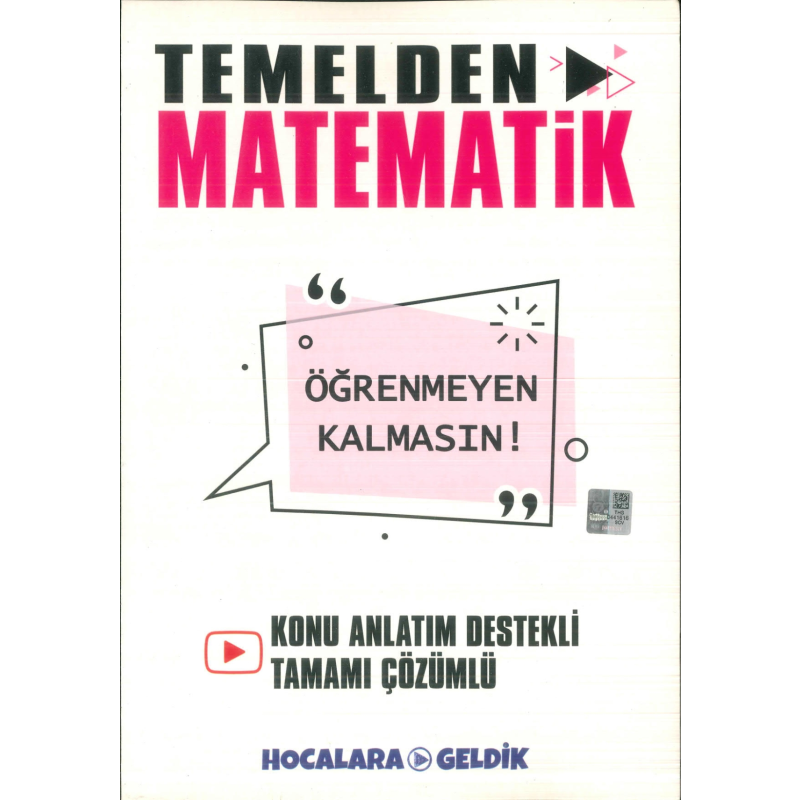 Temelden Matematik Öğrenmeyen Kalmasın Hocalara Geldik