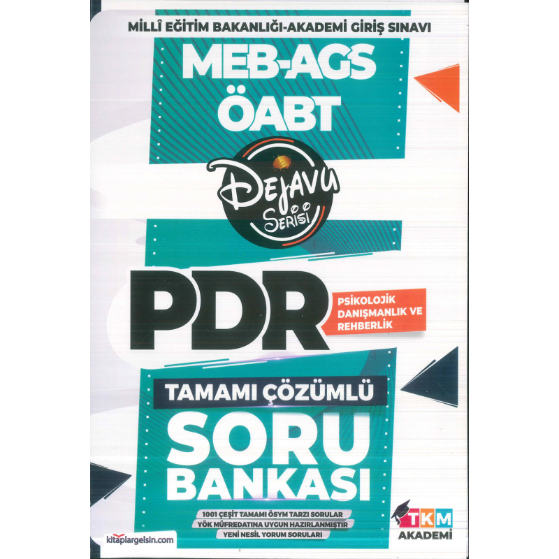 2025 ÖABT Psikolojik Danışmanlık ve Rehberlik DEJAVU Soru Bankası TKM Akademi