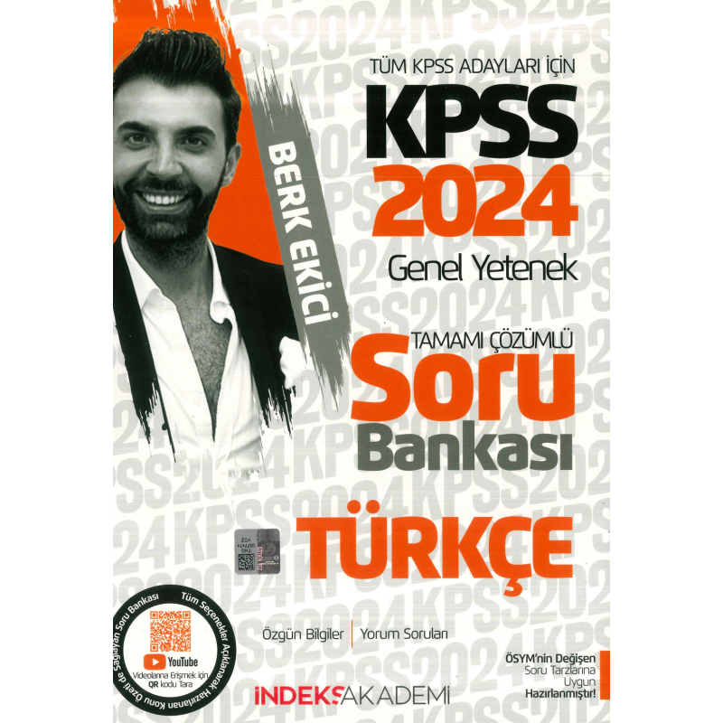 TÜRKÇE TAMAMI ÇÖZÜMLÜ SORU BANKASI İNDEKS AKADEMİ BERK EKİCİ