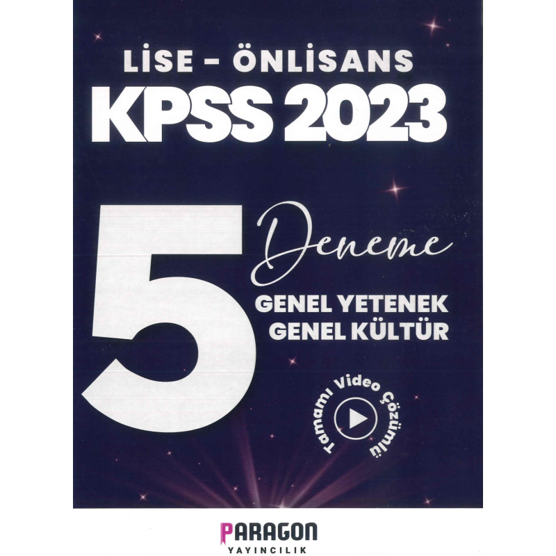 5 DENEME TAMAMI VİDEO ÇÖZÜMLÜ