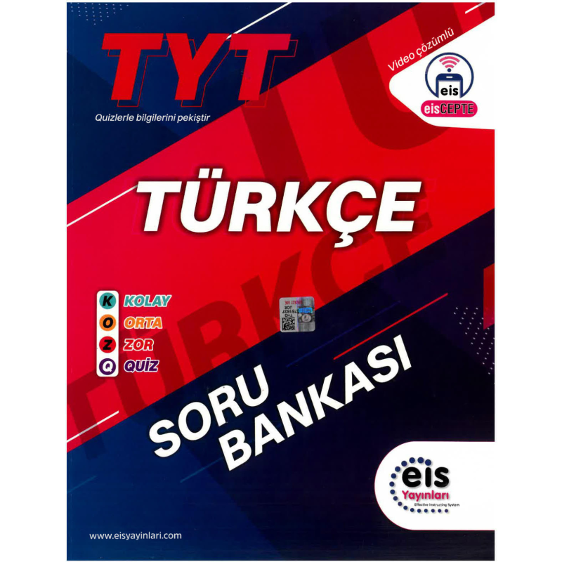 Koz Serisi TYT Türkçe Soru Bankası Eis Yayınları