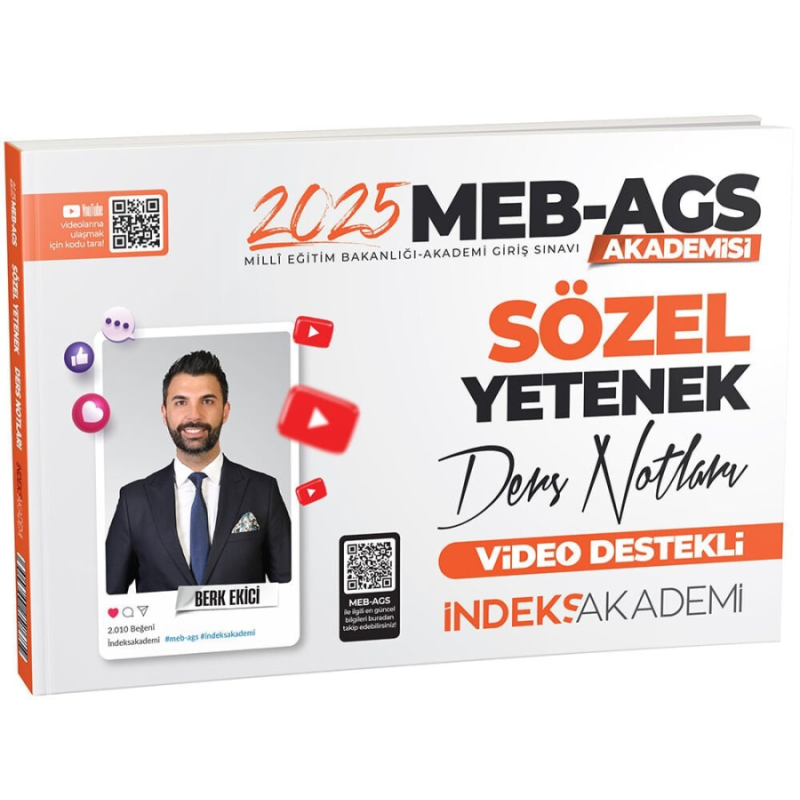 2025 MEB AGS Sözel Yetenek Video Ders Notları İndeks Akademi Yayıncılık