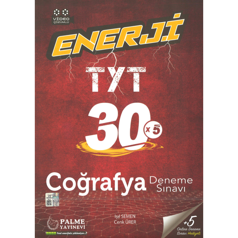 TYT Coğrafya Enerji 30 x5 Deneme Sınavı