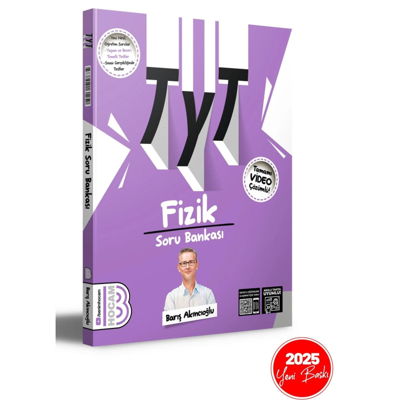 2025 TYT Fizik Tamamı Video Çözümlü Soru Bankası Benim Hocam Yayınları