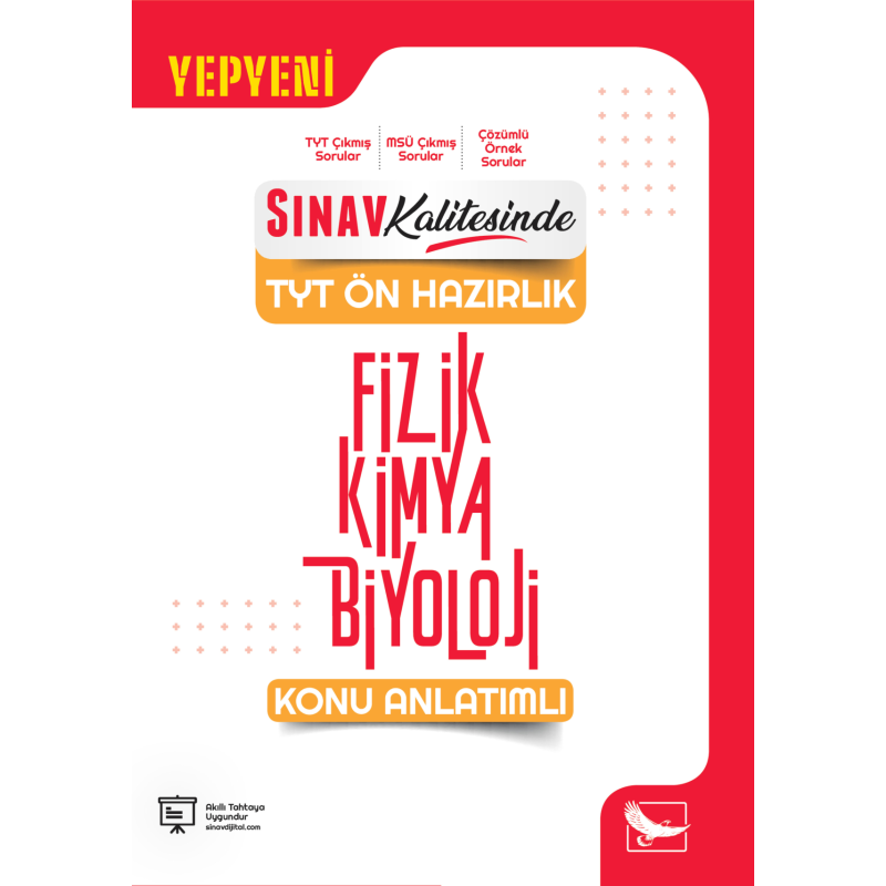 Sınav Kalitesinde TYT Ön Hazırlık Fizik Kimya Biyoloji Konu Anlatımlı Sınav Yayınları