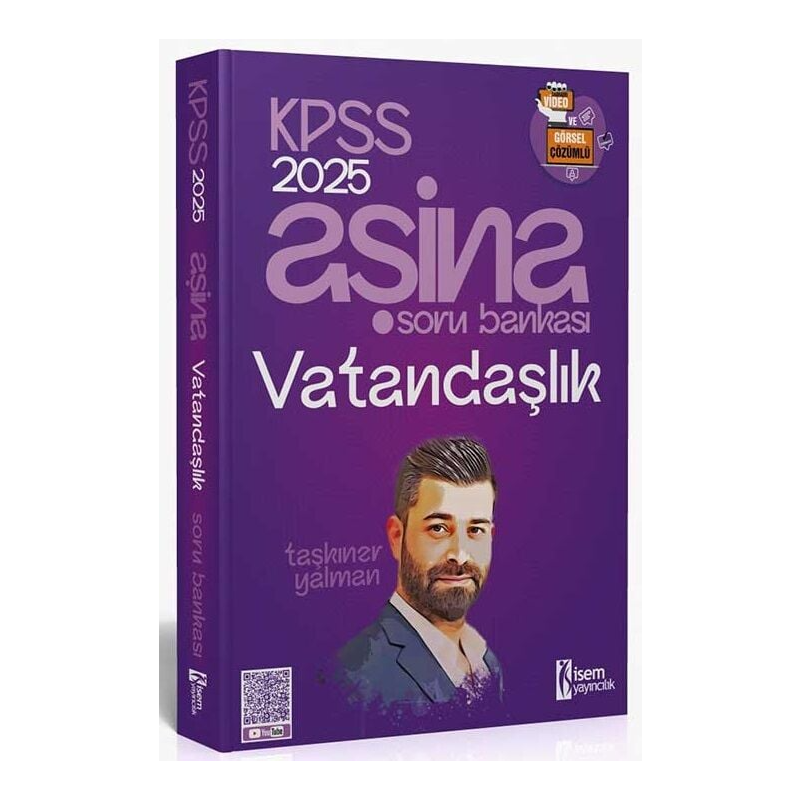2025 KPSS Vatandaşlık Aşina Soru Bankası Çözümlü İsem Yayınları