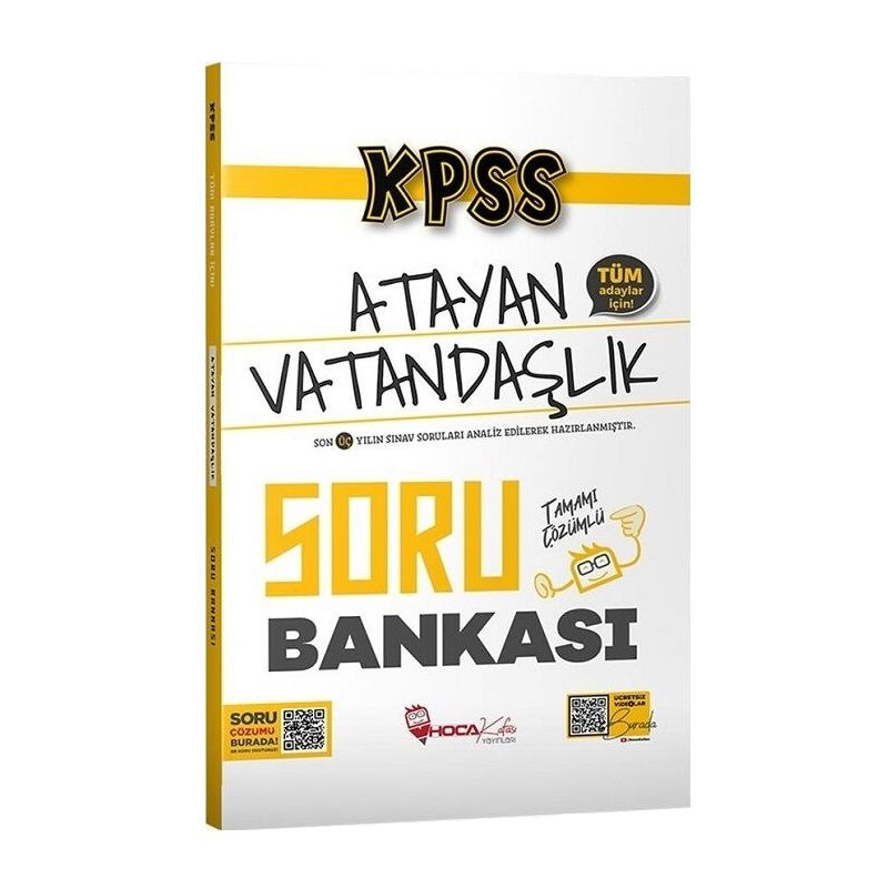 KPSS Vatandaşlık Atayan Soru Bankası Hoca Kafası