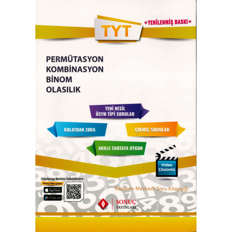 TYT PERMÜTASYON KOMBİNASYON BİNOM OLASILIK SORU KİTAPÇIĞI