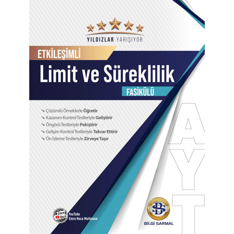 AYT Limit ve Süreklilik Yıldızlar Yarışıyor Etkileşimli Fasikülü Bilgi Sarmal