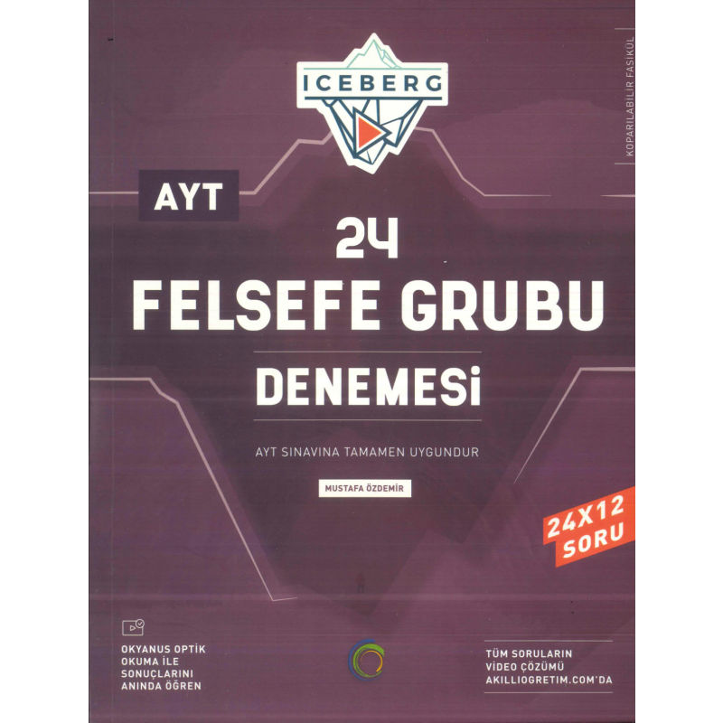 AYT Felsefe Grubu Iceberg 24 Deneme Okyanus Yayınları