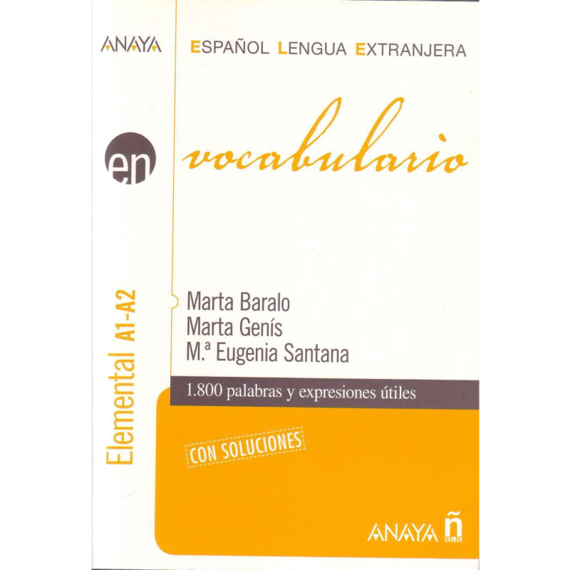 Vocabulario. Nivel elemental A1 (Espanol lengua extranjera / Spanish for Foreigners (İspanyolca)